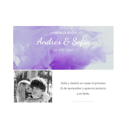 invitación digital para boda con video