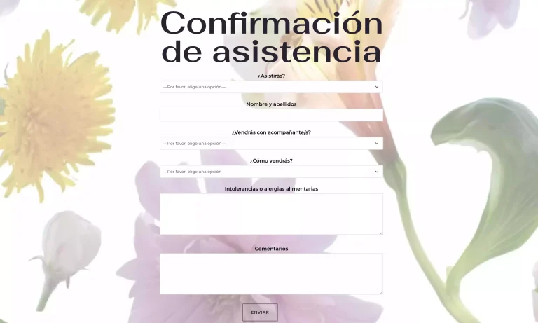 invitación homam rsvp