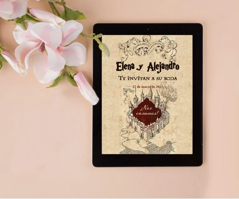 invitaciones de boda harry potter online digital