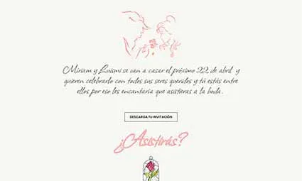 Invitación boda digital Bella y Bestia - Imagen 5