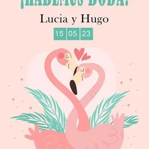 Tarjeta digital - Diseño Flamencos