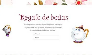 Invitación boda digital Bella y Bestia - Imagen 3