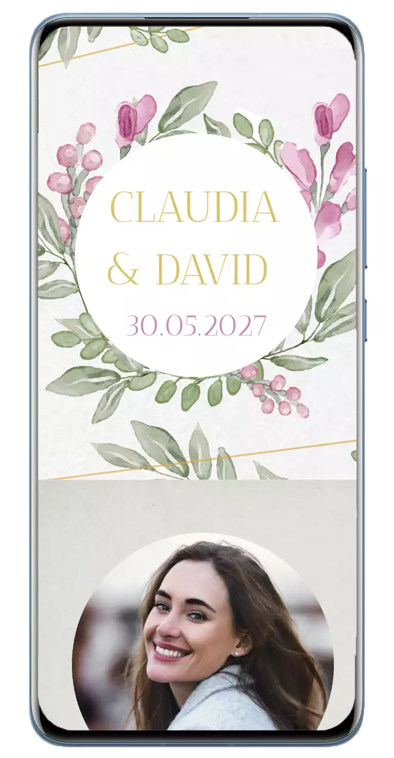 diseño columba-invitación de boda digital