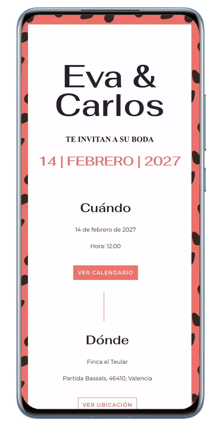 diseño dalim-invitación de boda digital