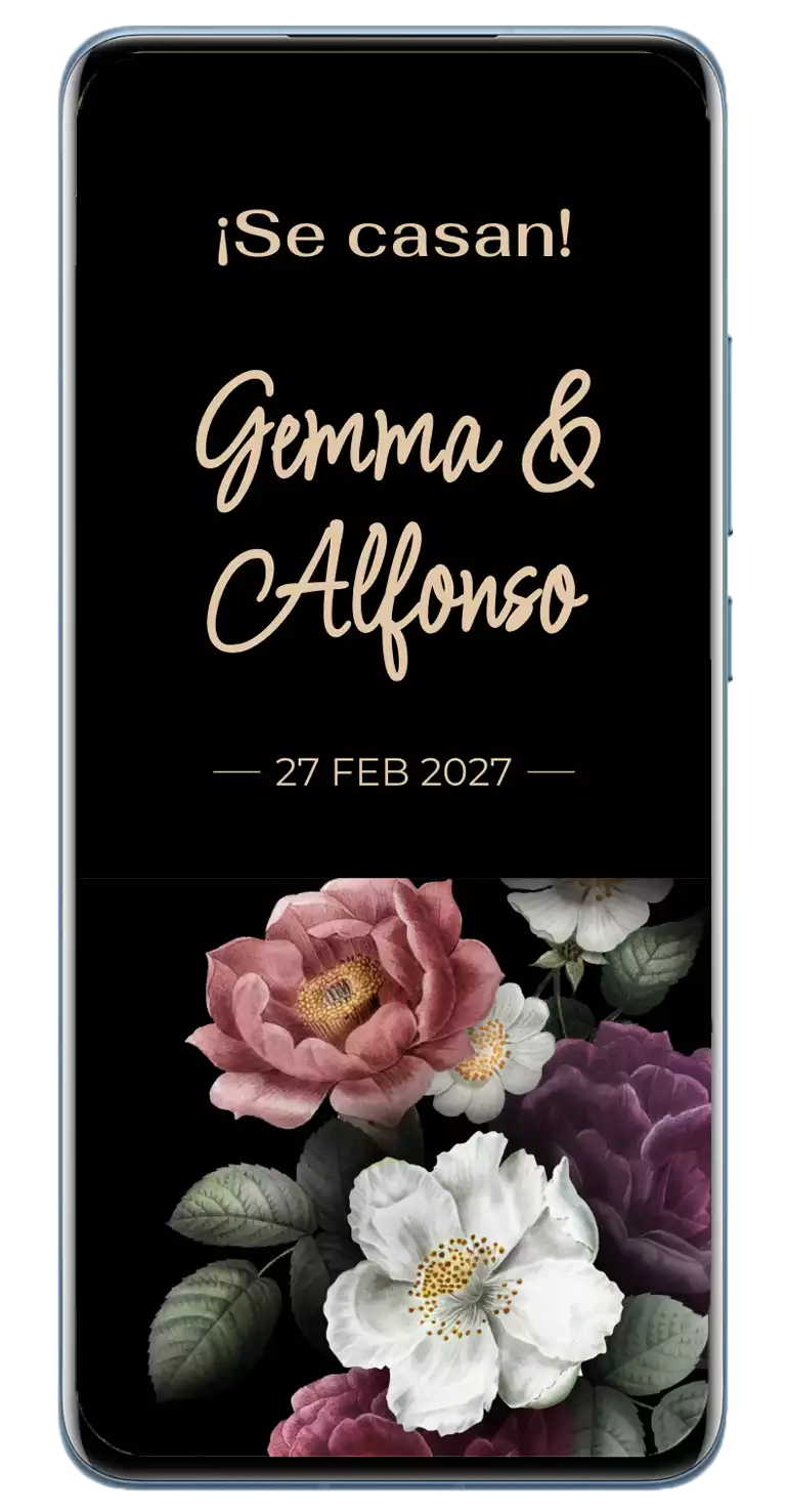 diseño dombay-invitación de boda digital