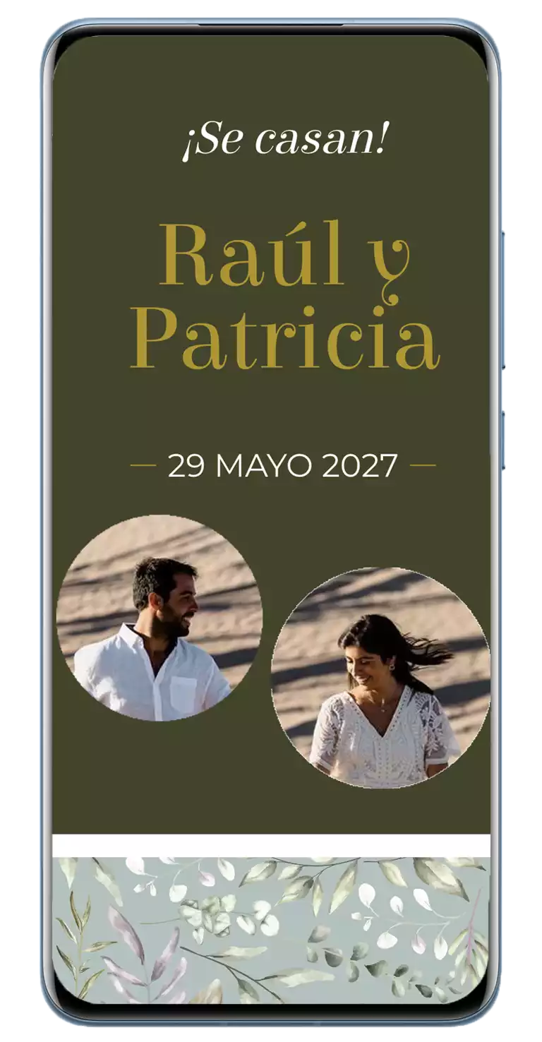 diseño halley-invitación de boda digital