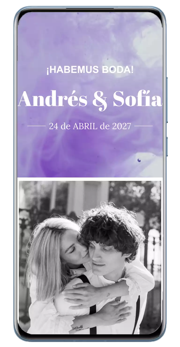 diseño puppis-invitación de boda digital