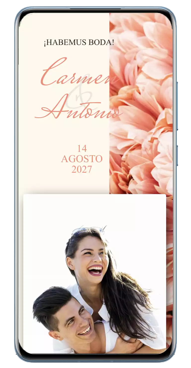 diseño west-invitación de boda digital